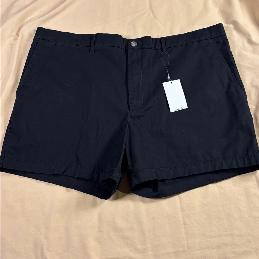 Goodfellow & Co Men's Every Wear Flat-Front Shorts Size 40 Black 5